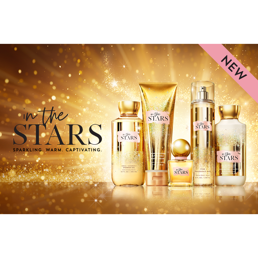 IN THE STARS Bath and body works Original BBW Collection Body mist, lotion, shower gel, hand cream, 