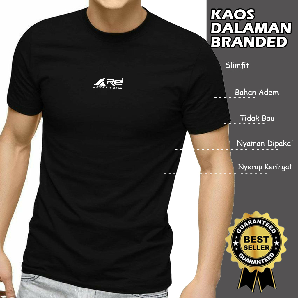 Kaos Dalaman / rangkepan lengan Pendek Branded Pria Dewasa Remaja