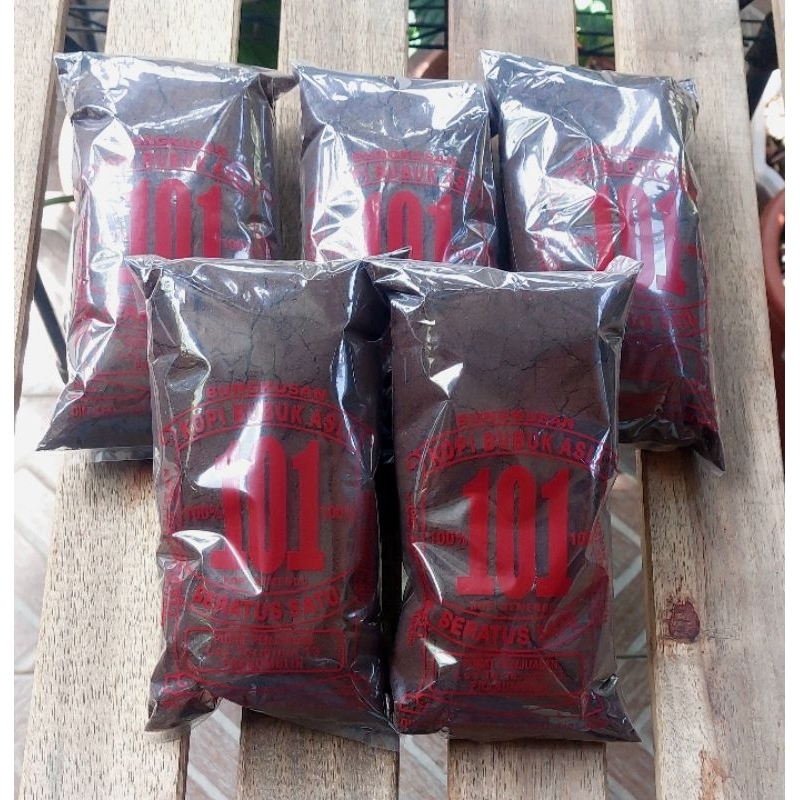 

Kopi Bubuk 101 | Kopi Seratus Satu 1 kg | Kopi Semendo | 5 pcs x 200 gram