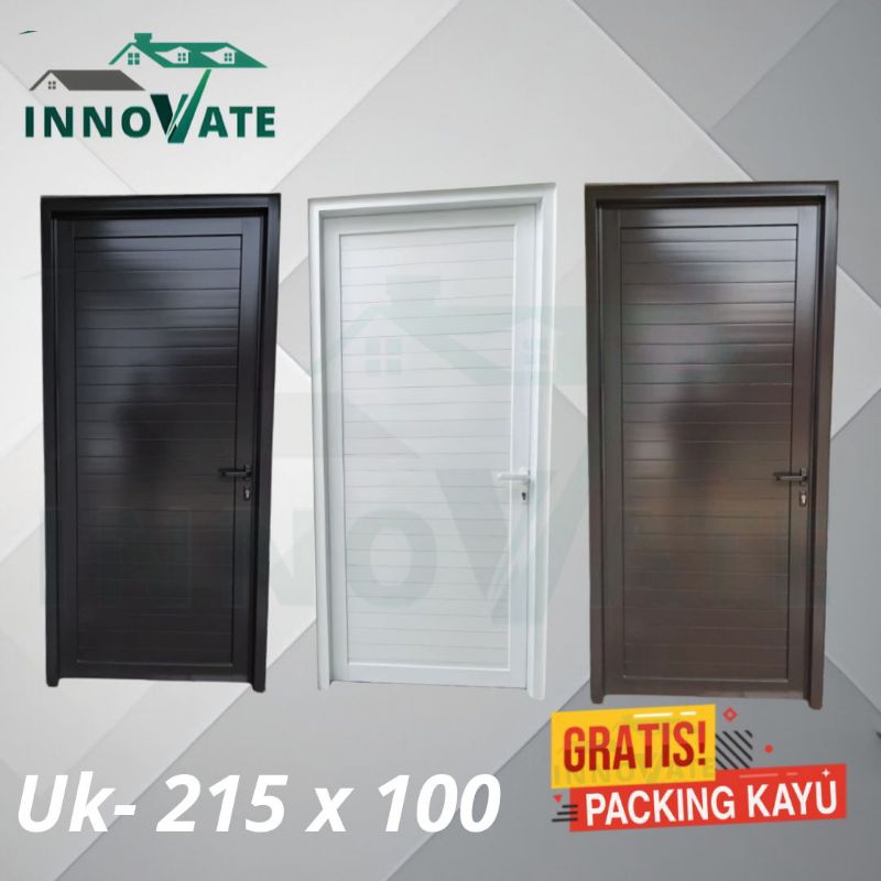 Pintu + kusen aluminium spanrel double,GRATIS BUBBLE WRAP + PACKING KAYU