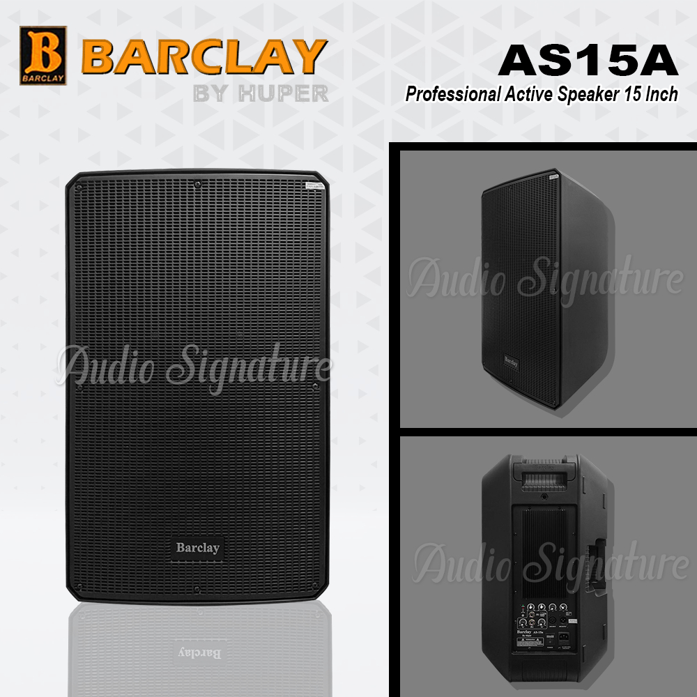 Speaker Aktif 15 Inch BARCLAY AS15A | AS 15A | AS 15 A Original Huper 1 SET