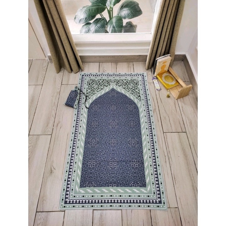 SAJADAH TRAVEL POUCH MINIMALIS SOUVENIR HAJI UMROH PERLENGKAPAN IBADAH