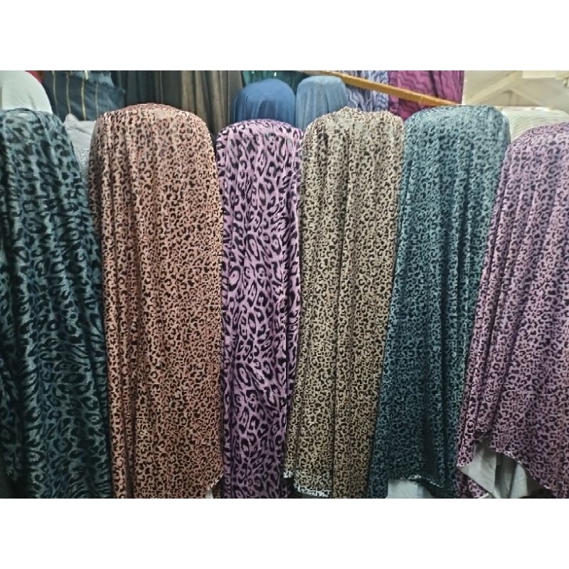 Bahan/kain Spandex Latex Motif Macan