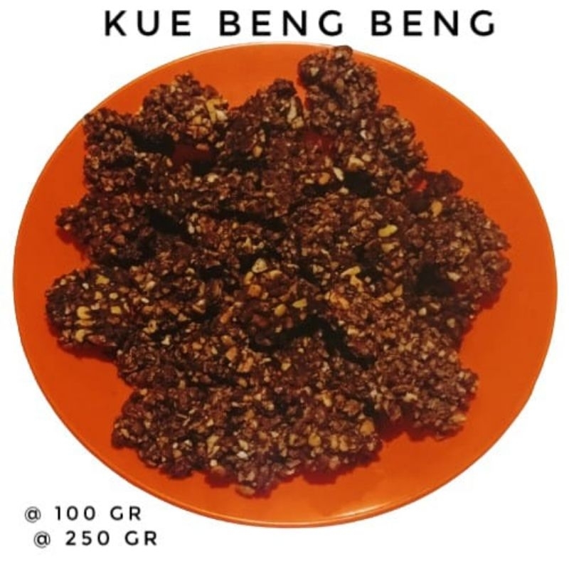 

Kue Kering Beng Beng Coklat Kualitas Premium dan Kualitas Standar isi 100 Gram dan 250 Gram