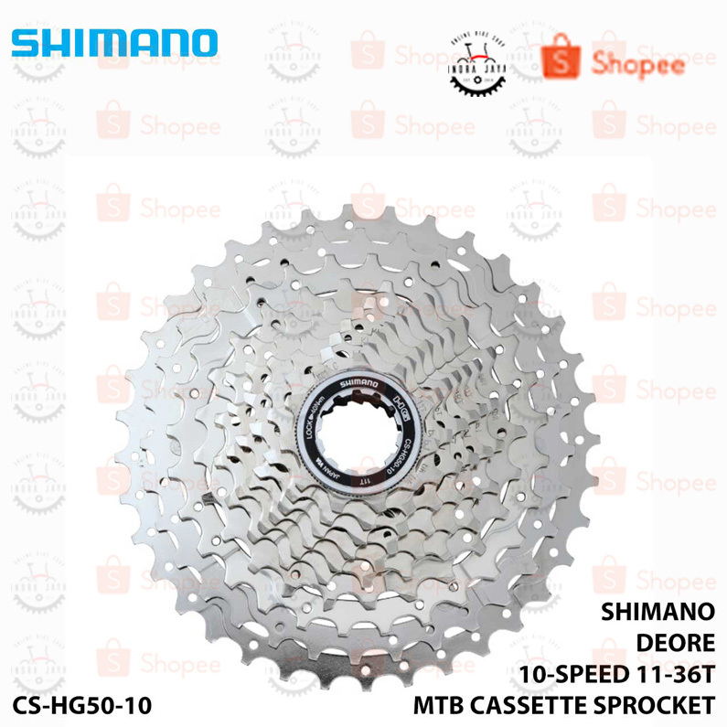 SHIMANO - DEORE HG50  Cassette Sprocket (10-Speed) 11T - 36T