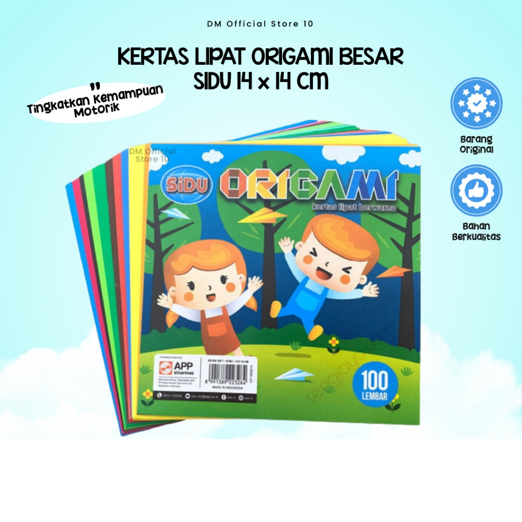 

Kertas Lipat Origami Sinar Dunia Ukuran 14 x 14 Cm Isi 100 Lembar Terlaris By Dm Store