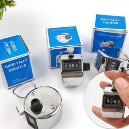 Tasbih Dzikir Manual Stainless / Penghitung antrian / Penghitung pengunjung / Alat penghitung manual