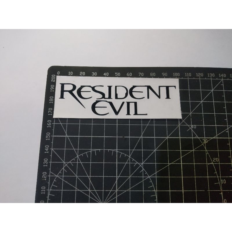 

cutting stiker resident evil