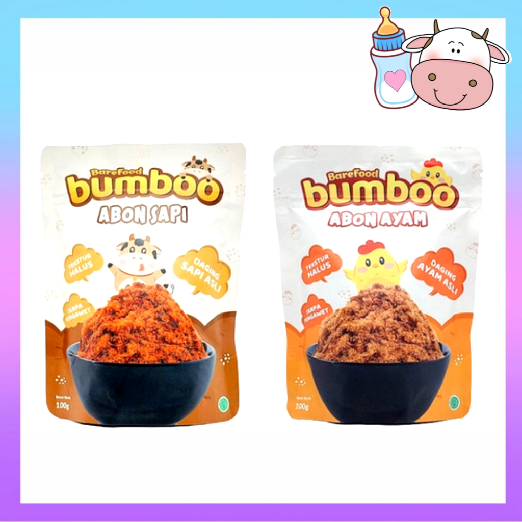 

BAREFOOD BUMBOO Abon Sapi & Ayam 100gr | MPASI Non MSG | Beef Chicken Floss