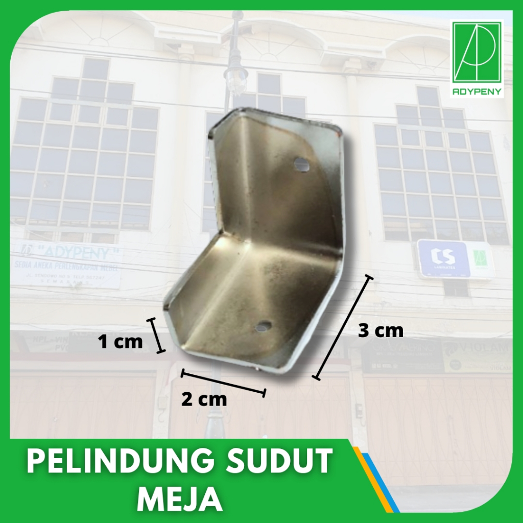 Pelindung Pengaman Cover Klem Sudut Siku Meja Besi Model Siku