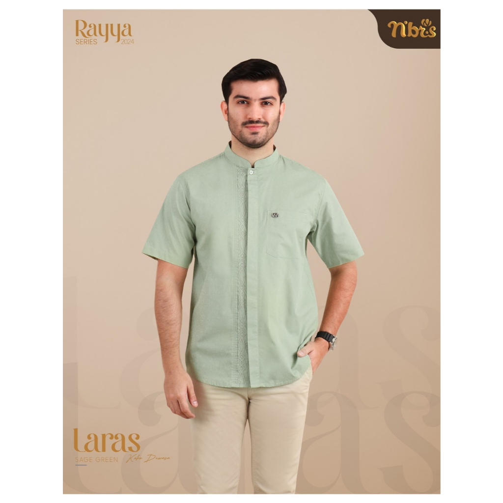 Nibras Laras Koko warna Sage Green