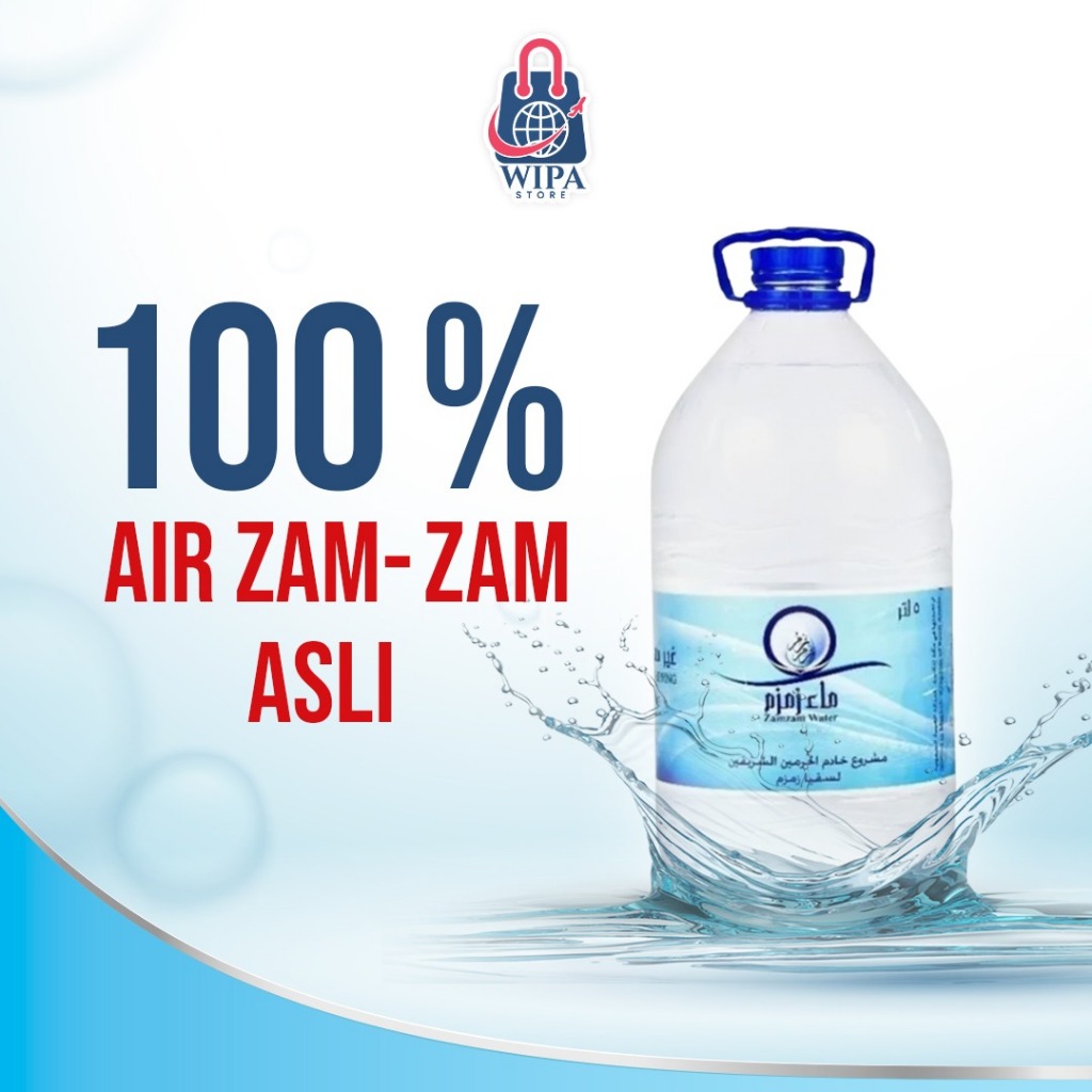 

Air Zam Zam Asli 100% Kemasan Besar 5 Liter dan Kemasan Kecil 1 Liter Oleh-Oleh Umroh