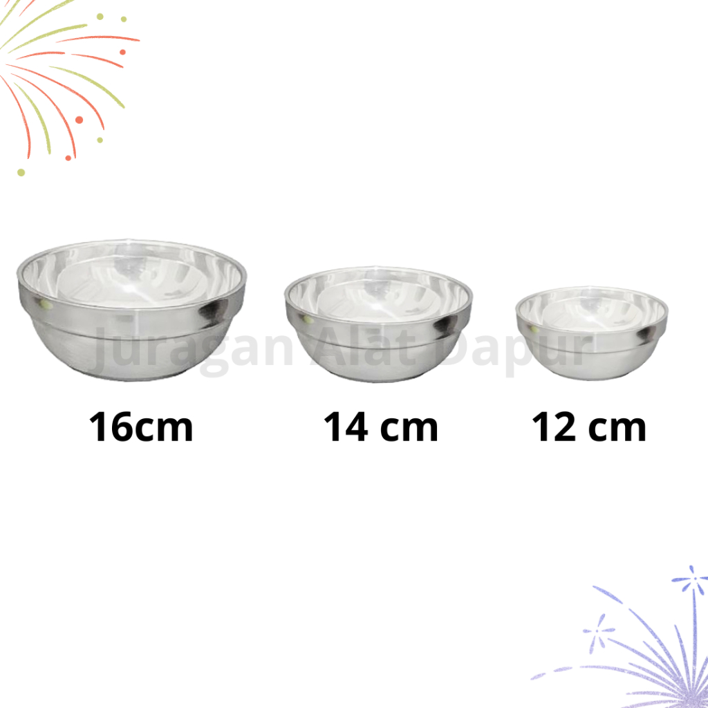 Stainless Steel Bowl List / Mangkok Stainless Steel Super Tebal