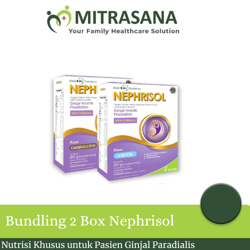 

Bundling 2 box Nephrisol - Nutrisi Rendah Protein Pasien Gagal Ginjal