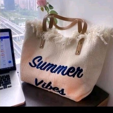 tas pantai wanita tas jinjing besar tas anyaman