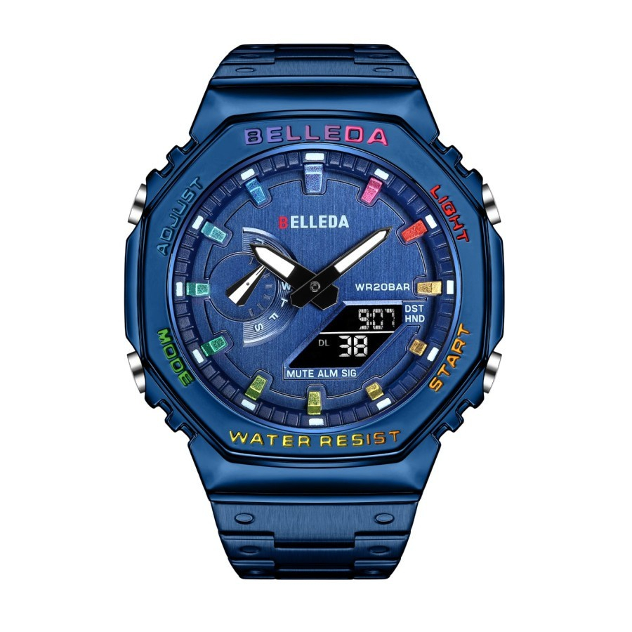 Buy 1 Get 1 BELLEDA 9529 Jam Tangan Pria Stainless Steel Waterproof