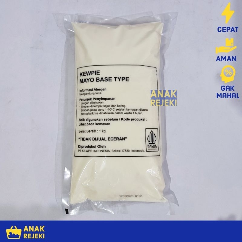 

Kewpie Mayo Base Type 1kg - Saus Mayonaise Plain Dasar Halal