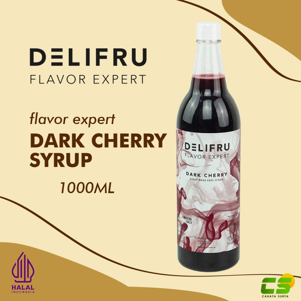 

Delifru Syrup/Sirup - Dark Cherry Syrup 1000 ml