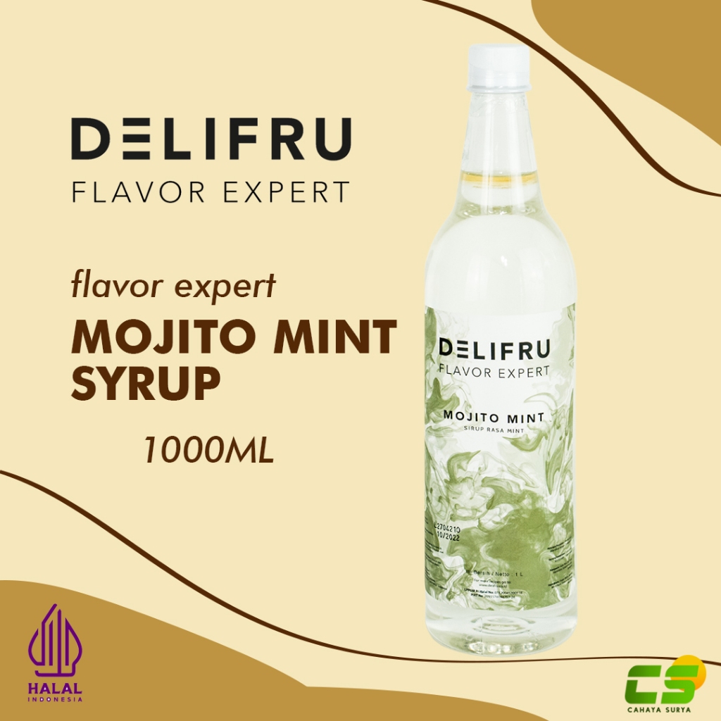 

Delifru Syrup/Sirup - Mojito Mint Syrup 1000 ml