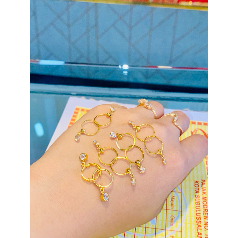 Anting Emas Bayi Asli 16K/Cap 700