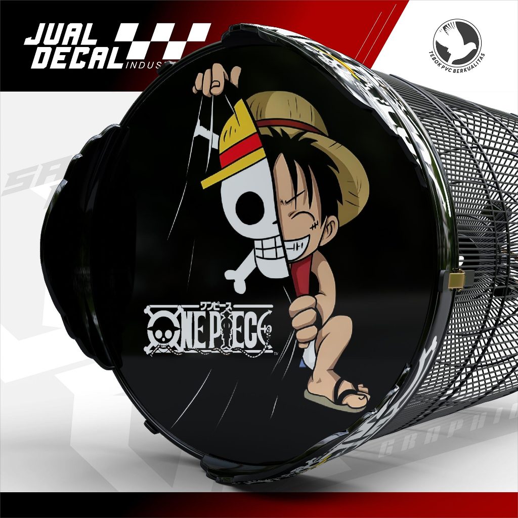 Stiker Sangkar Murai Variasi ONE PIECE Decal Tebok Gantangan Murai Batu Anis Custom Gacor Mania