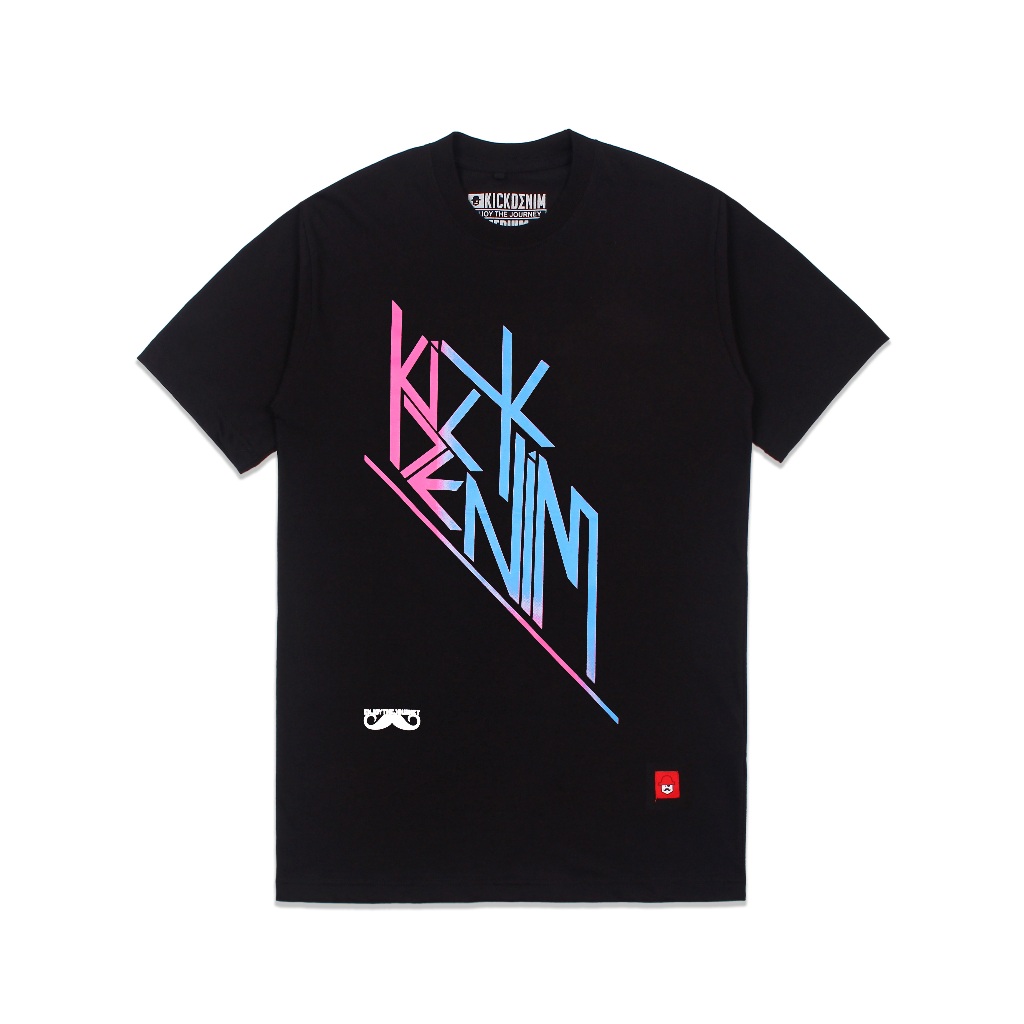 Kick Denim - T shirt Pria Lengan Pendek Hitam | Ts Cunn