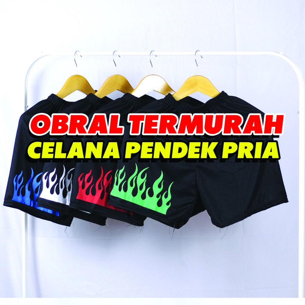 Celana Boxer Clana Kolor Pendek Lotto Distro Harian Rumahan Santai Pantai Model Bokser Murah Pria Wa