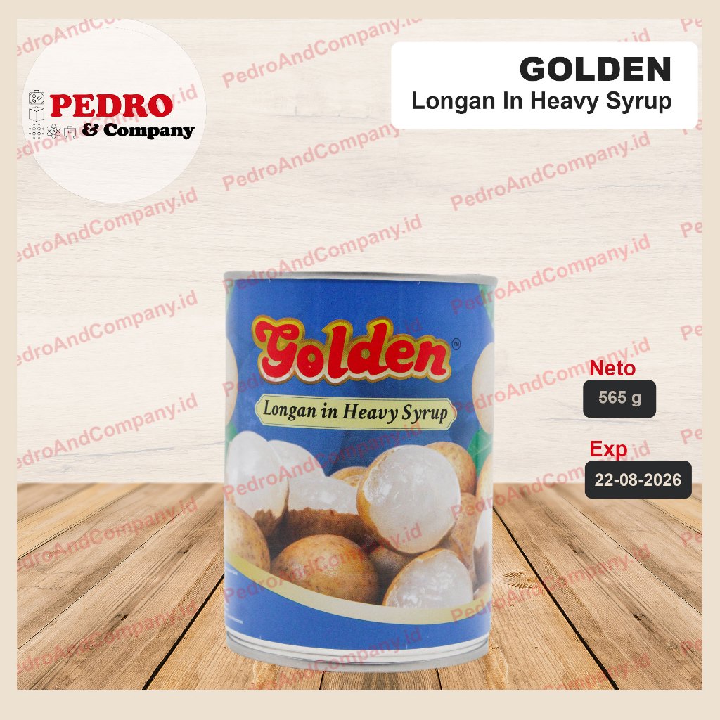 

Golden longan in heavy syrup 565 gram - buah kelengkeng dalam gula