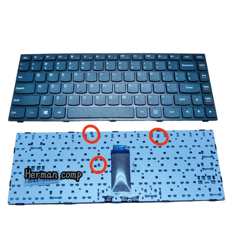 Keyboard Lenovo Flex 2-14 Flex 2-14a Series Hitam