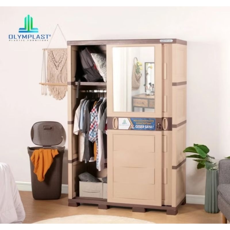 lemari plastik lemari baju pakaian sliding lemari besar pintu geser