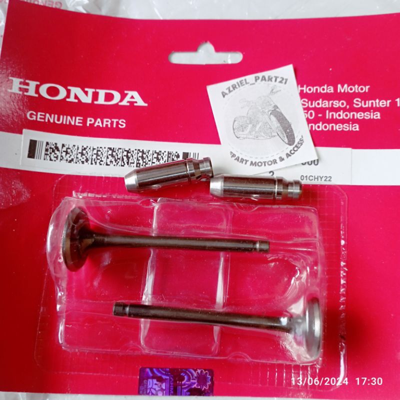 Payung Klep + Botol Klep + Seal Klep KYZ Supra X 125 Fi Supra Z 125 Helm In Blade New 125 Fi