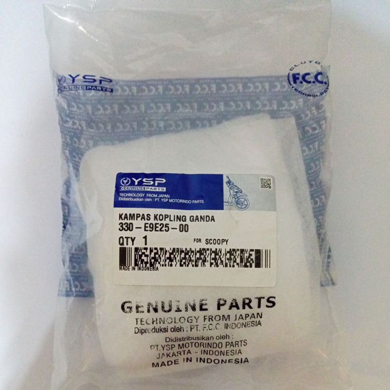 Kampas Ganda FCC K16 //Kampas Ganda Exedy// Kampas Ganda Scoopy - Beat