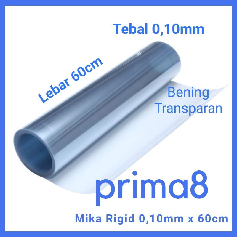 

NEW PROMO Plastik Mika Kaku Rigid Rigit PVC Clear Bening Ukuran Tertipis Tebal 1 1 1 mm Lebar 6 cm Meteran