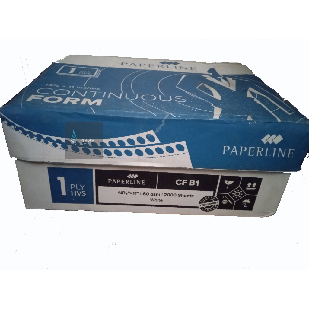 

Kertas Continuous Form HVS CF B1 Paperline 14 7/8 x 11 inch 1 ply 2000 sheets