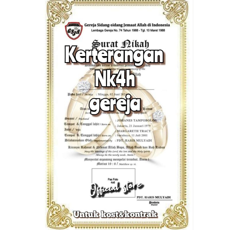 

surat sakti siri Gereja /baca diskripsi dulu