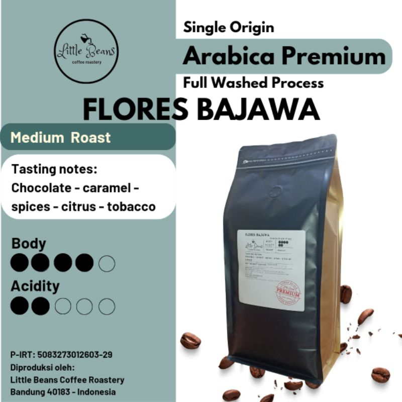 

Kopi Arabica Flores Bajawa Medium Roast 1kg/500gr/250gr Biji/Bubuk