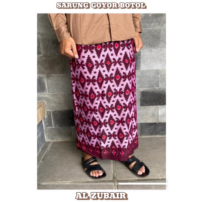 SARUNG GOYOR AL ZUBAIR / ASLI TENUN / JAHITAN TENGAH / HALUS & LEMBUT