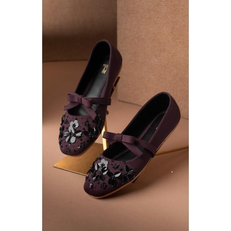 Noemi Flatshoes Maroon 38 by Heylocal