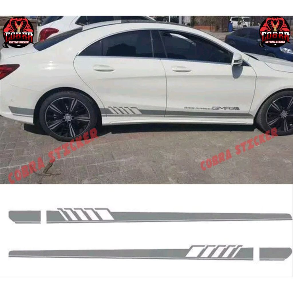 promo stiker mobil sedan striping sedan stiker amg Body samping