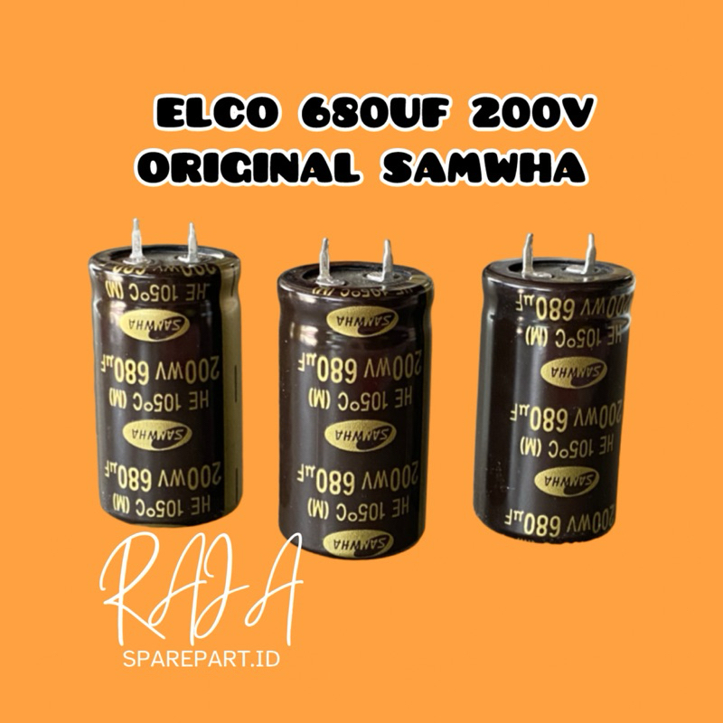 ELCO 680UF 200V ORIGINAL SAMWHA