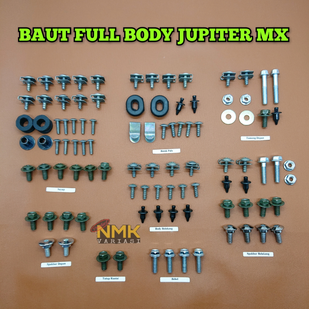 Baut Body Jupiter Mx Old New 135 King 150 Z Full Set