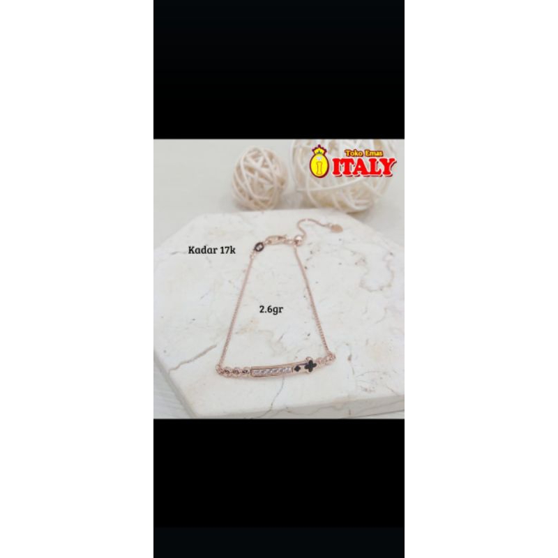 gelang rantai Serut emas tua tua