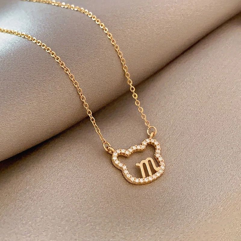 K115 Kalung Teddy Bear Minimalis Simple