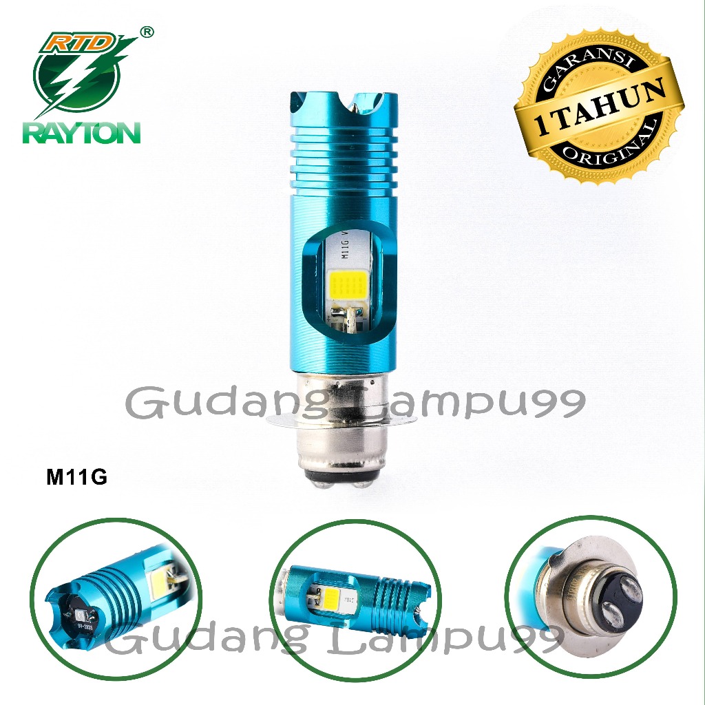 LAMPU LED MOTOR RTD RAYTON M11G SOCKET H4, H6 DAN H7 ORI