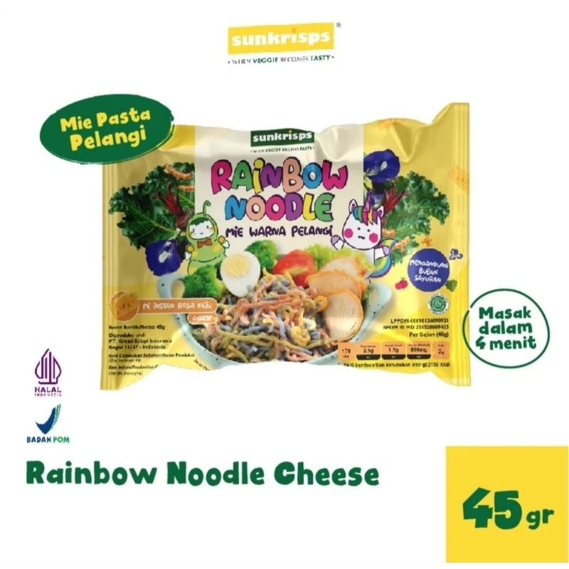 

Sunkrisps Rainbow Noodle Cheese 45 gr