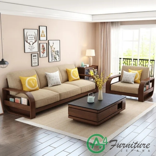 Kursi Sofa Jati Minimalis Modern Jepara - Kayu Jati