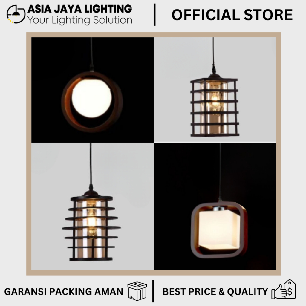 LAMPU GANTUNG PENDANT / LAMPU GANTUNG CABANG 1 / PENDANT LIGHT / LAMPU PENDANT MINIMALIS / LAMPU GAN