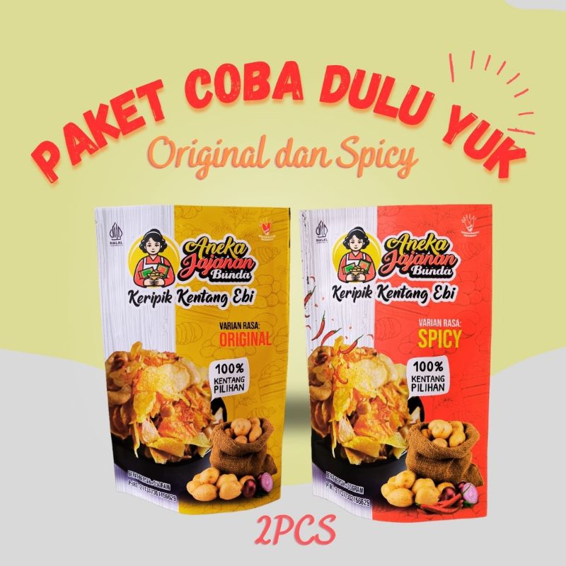 

Paket Keripik 2 Varian Rasa (Original & Spicy)