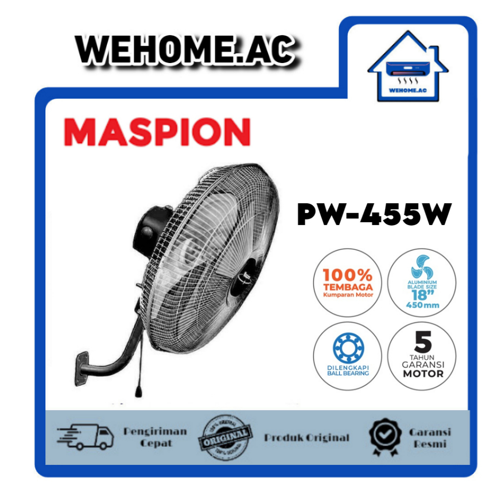 Kipas Maspion Dinding PW 455W Kipas Angin Dinding Maspion 18Inch