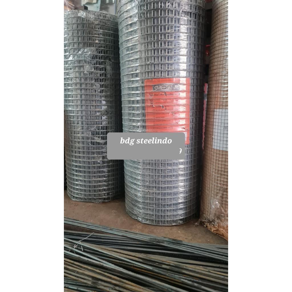 Wiremesh roll 50x50 x 3mm x 1.8m / Kawat Loket Galvanis 5x5 Power Mes 50 x 50 Rol 5 x 5